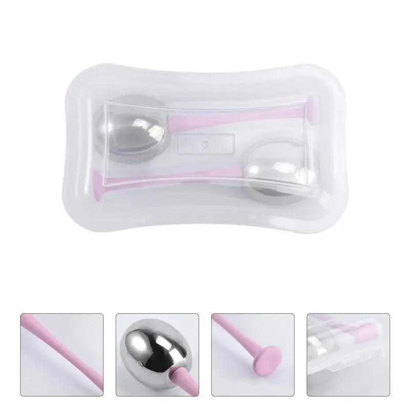 

1 Set 2pcs Stainless Steel Massage Spoons Face Massaging Spoons Massage Sticks