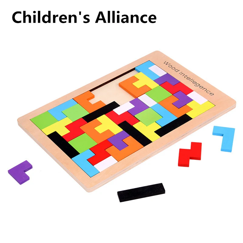 развивающие игрушки Монтессори игры для детей Головоломки волшебный Tangram