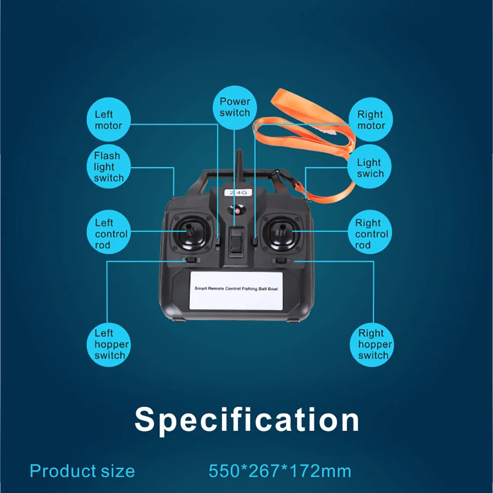 Рыболовный инструмент Smart RC приманка лодка игрушки двойной мотор рыболокатор