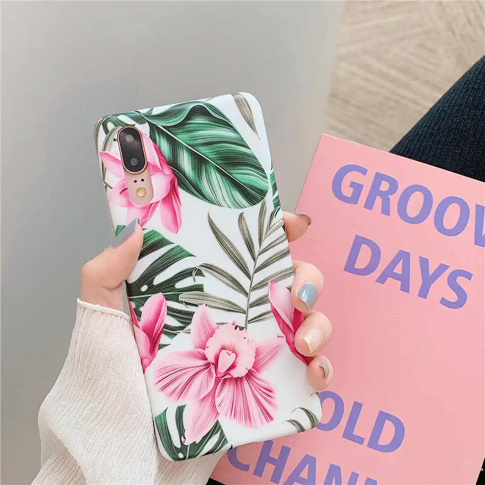 Роскошный цветочный чехол для huawei mate 30 20 P20 Lite P30 Pro Чехол Силиконовый мягкий TPU чехол для телефона s для huawei P30 облегченный задний Чехол