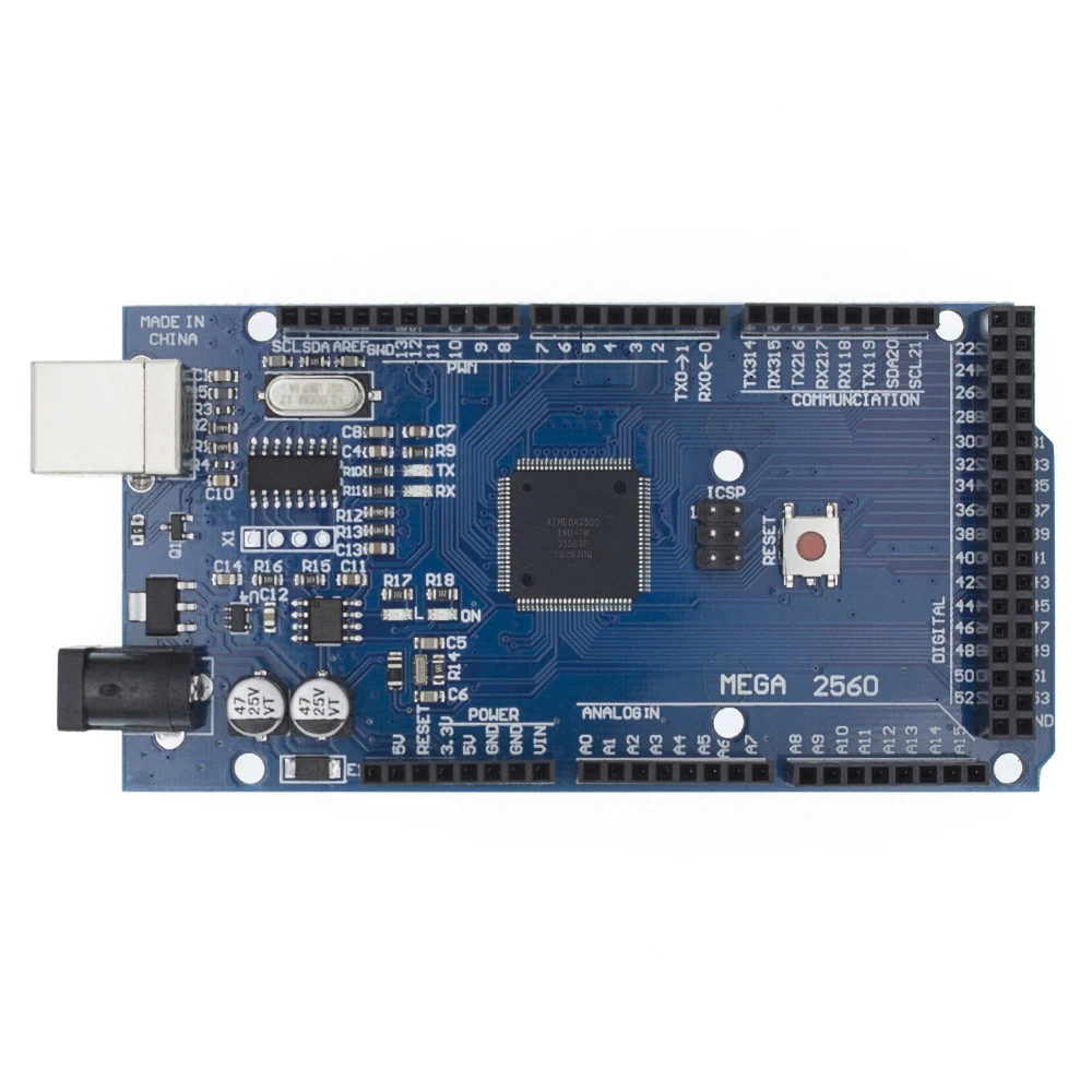 МЕГА 2560 R3 ATmega2560-16AU плата+ USB кабель совместим с МЕГА 2560(5 плата+ 5 USB кабель