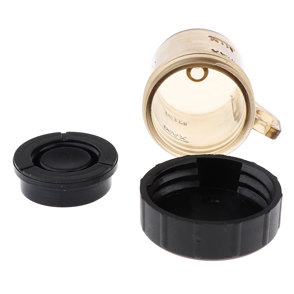 

Plastic Universal Rear Brake Fluid Reservoir Oil Cup Fit for Motorcycle Motorbike Dirt Bike Quad Bike ATV