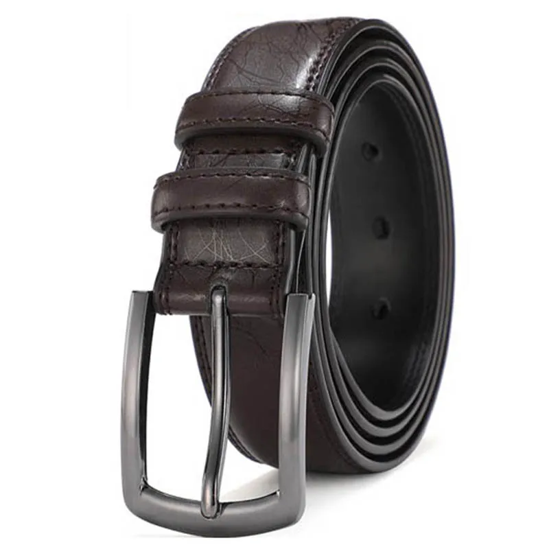 BEAFIRY Men's Genuine Leather Dress Belt Handmade Cow Leather Belt For Male Fashion & Classic Designs for Work Business Casual