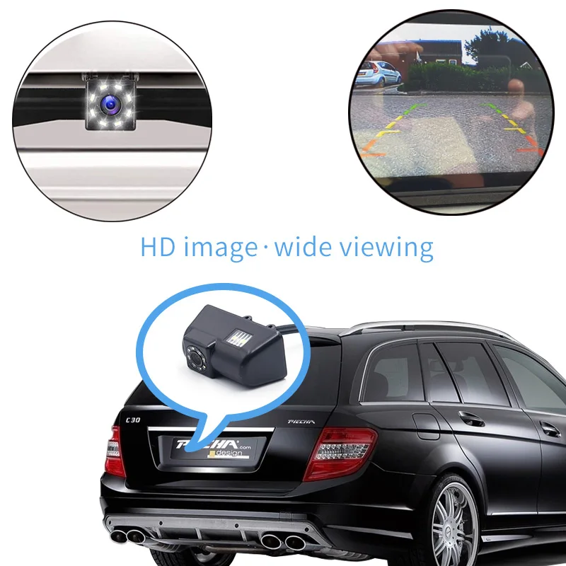 Автомобильная камера заднего вида с чипом PC3030 8 светодиодов|Камеры для авто| |