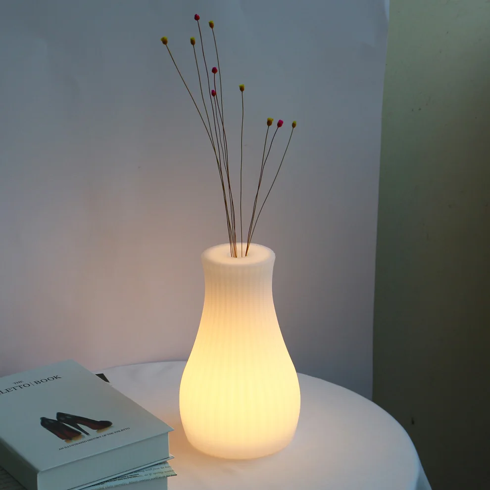 WiFi Smart APP Control RGB LED Table Lamp Restaurant Coffee Bar Dining Room Vase Ambient Night Light Work With Alexa Google Home | Освещение