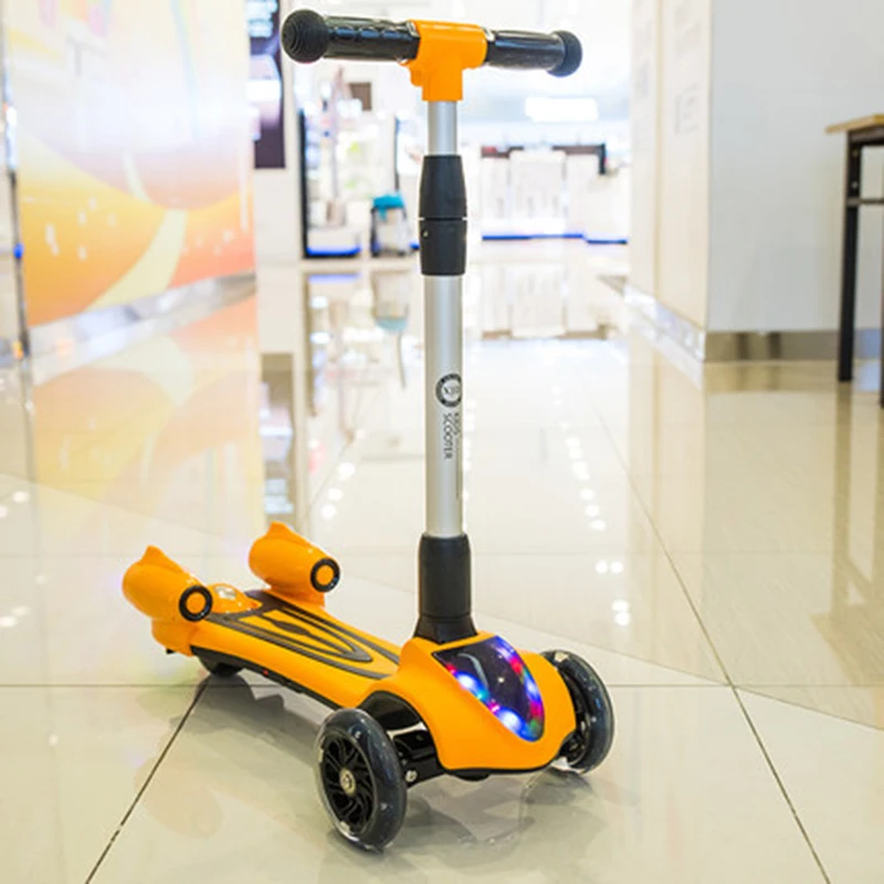 Детский скутер нового дизайна светодиодный фонарь в форме ракеты зарядка спрей