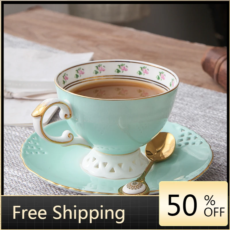 

Креативная керамическая чашка и блюдце в скандинавском стиле, домашняя многоразовая чашка для зеленого кофе, десертная чашка из фарфора, по...