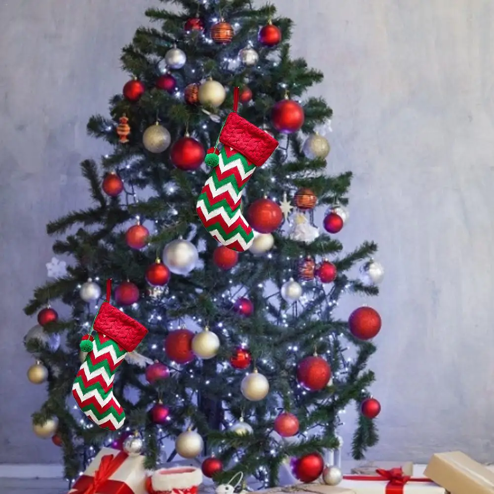 Рождественские носки подарочные карты емкости для конфет детей | Дом и сад