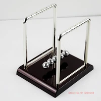 classical square newton pendulum newtons cradle with red base stress relief desk decoration accessories miniature ornaments