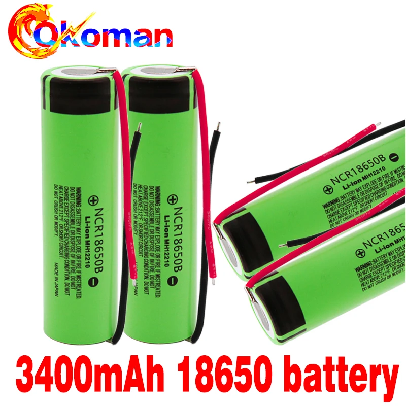 2020 100% новая Оригинальная 18650 батарея NCR18650B 3 7 v 3400 mah литиевая аккумуляторная для