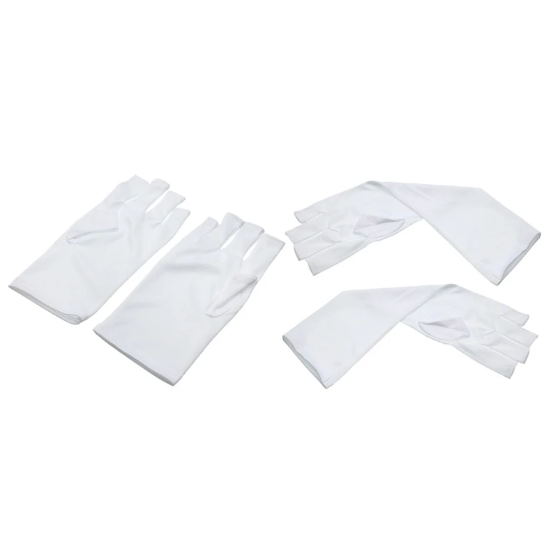 

Anti UV Protection Fingerless Gloves Hand Shield for Nail Art Dryer Light Lamp