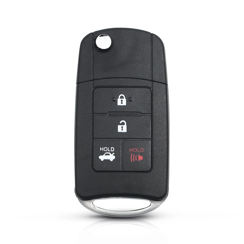 KEYYOU модифицированный дистанционный ключ для автомобиля 4 кнопки складной чехол