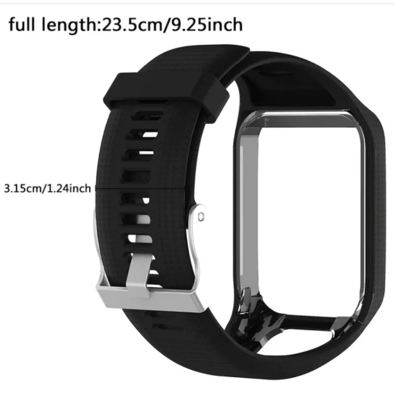 Новый силиконовый ремешок с пряжкой для TomTom Multi Sport/Runner 2 го/3 го поколения сменный