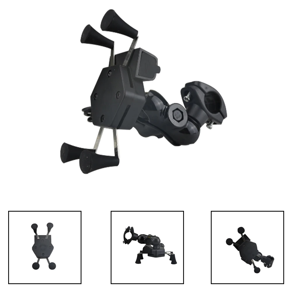 Держатель для мобильного телефона мотоцикла велосипеда с usb зарядным гнездом X