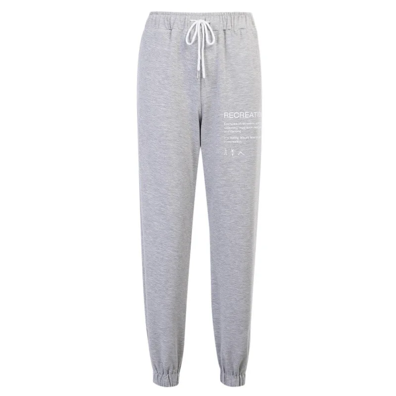 

2021 Autumn Winter Cotton Sweatpants Women Casual Sweat Pants Long Trousers Ladies Loose High Waist Pants for Women Joggers