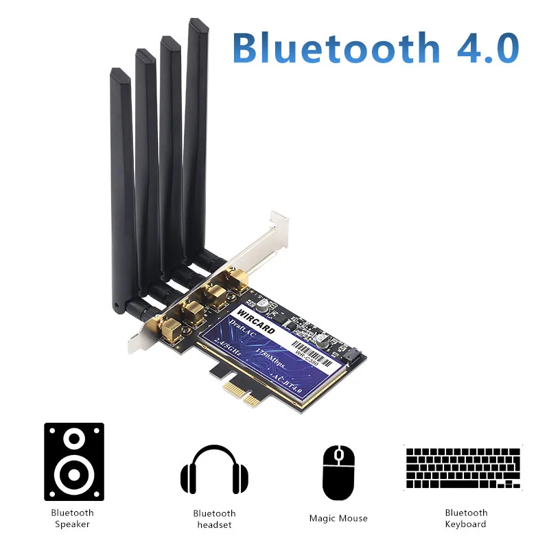 Карта Wi-Fi для настольного ПК 1750 Мбит/с PCIe BCM94360CD Hackintosh 802.11ac BT 4 0 двухдиапазонный
