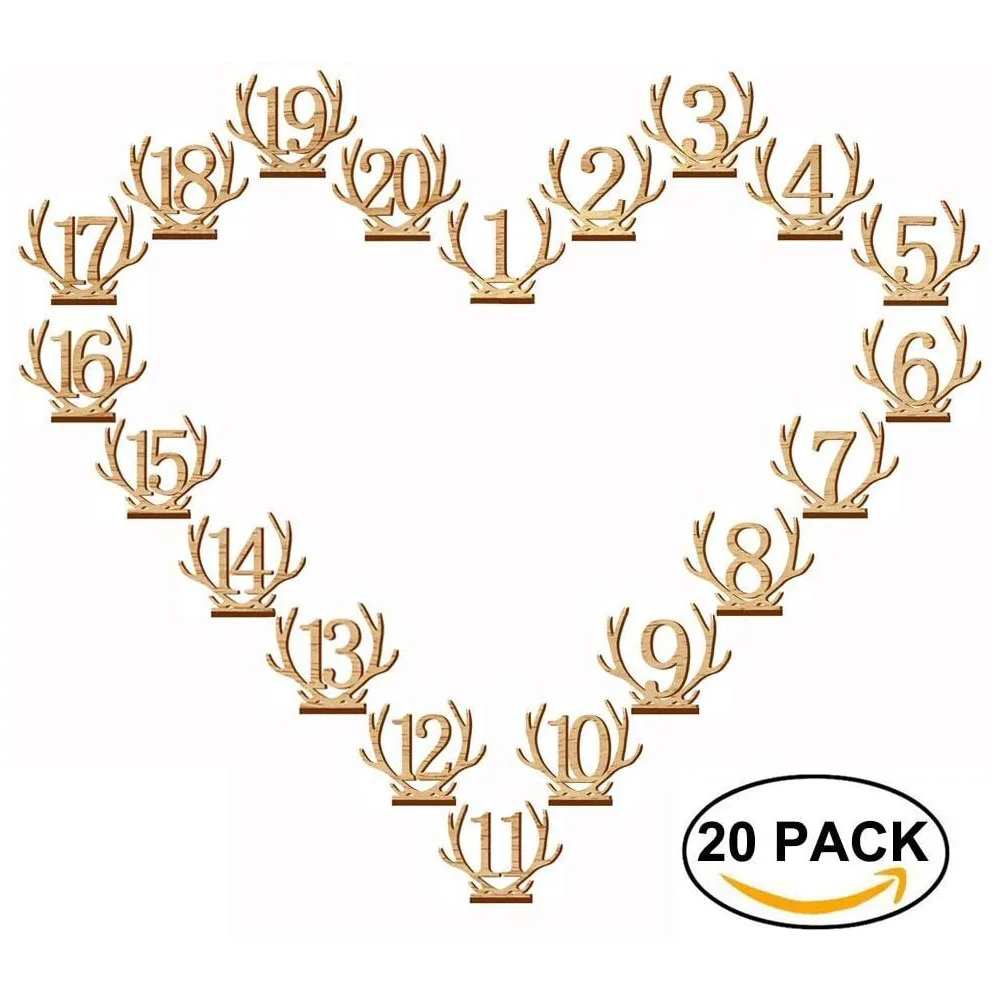 Рога номер свадебного стола набор для приготовления чая 1-20 животных в форме