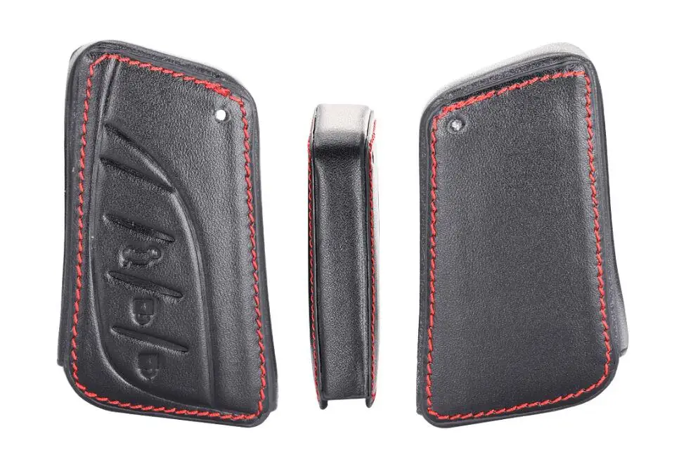 Car Genuine Leather Key Case Cover Chain For Lexus 2016 2017 2018 2019 IS ES GS NX Remote keyless Accessorie | Автомобили и