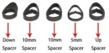 

For 5D 6D full Carbon Integrated Drop Bar Road Bicycle Handlebar spacers Computer mounts light mounts