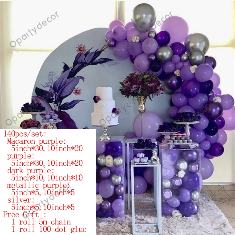 140 шт./компл. женские украшения для свадебной вечеринки воздушные шары