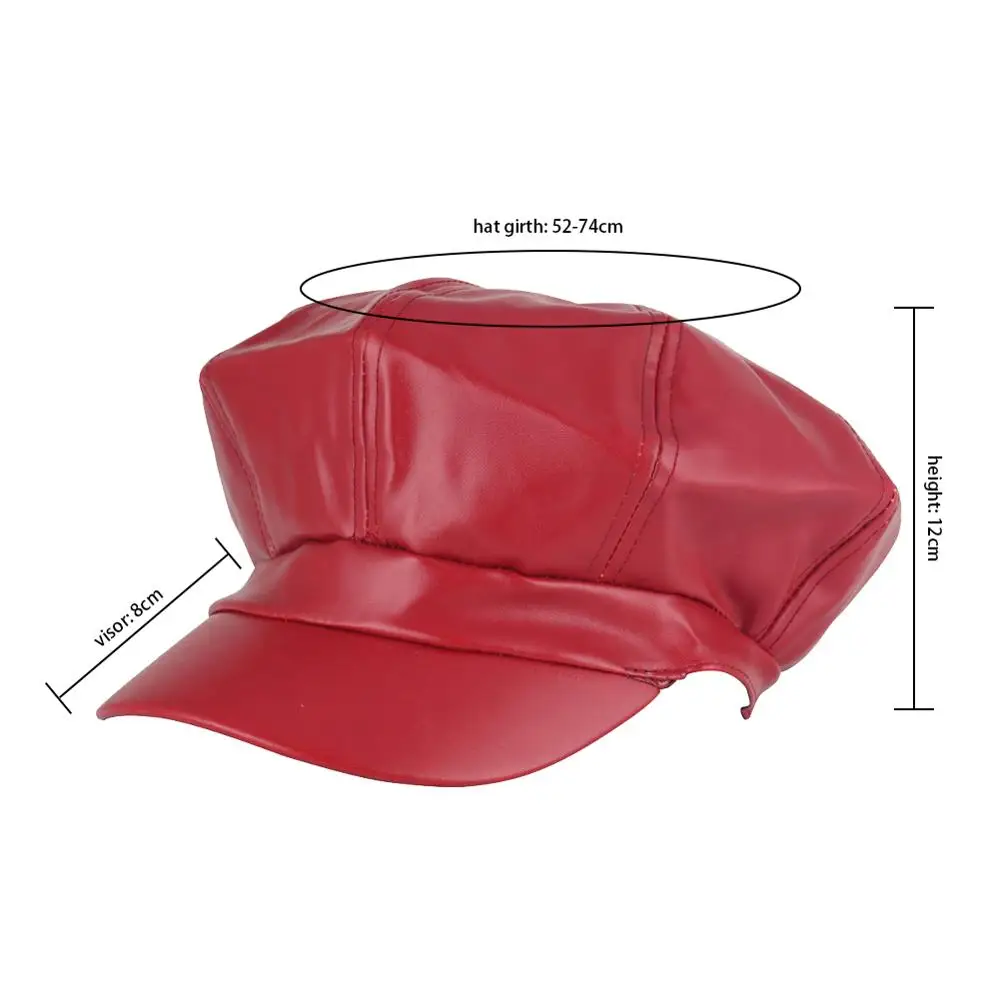 Элегантные женские береты шапки из искусственной кожи уличная Блиндер
