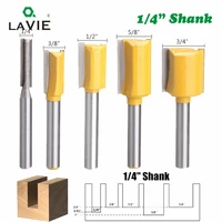 la vie 5pcs 14 shank 6 35mm straight knife dado router bit set trimming milling cutter for woodworking bits cutting mc01033