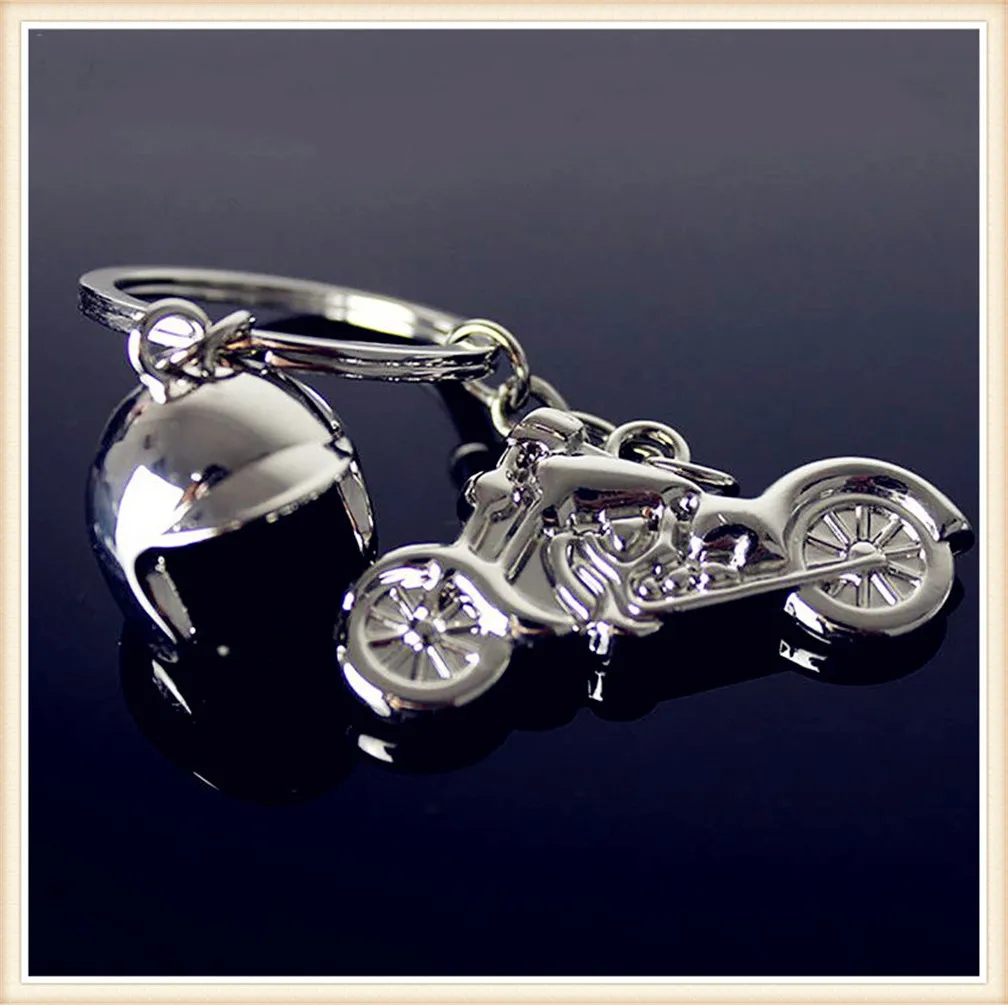 Классический брелок для ключей из сплава с 3d-изображением мотоциклетного шлема