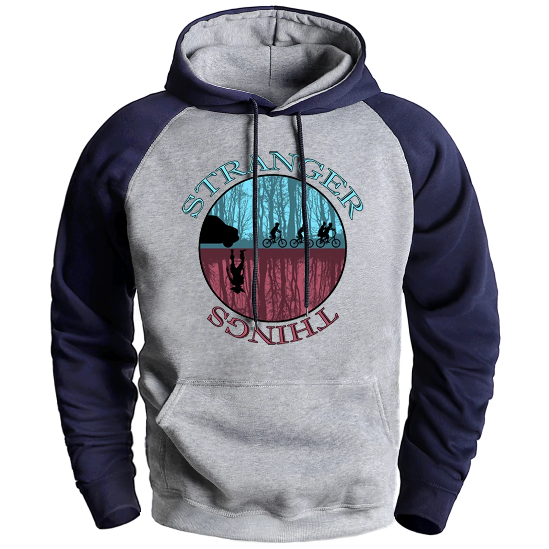 

Man Winter Fleece Hoodie Stranger Things High Quality Breathable Fashion New Arrival Raglan Pullover Keep Warm Supoleron Hombre