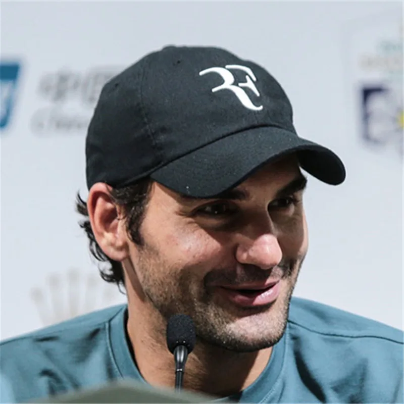 

2021 New Tennis Star Roger Federer Cap 3d Embroidery Dad Baseball Caps Unisex Snapback Hat Tennis F Hats Dropshipping