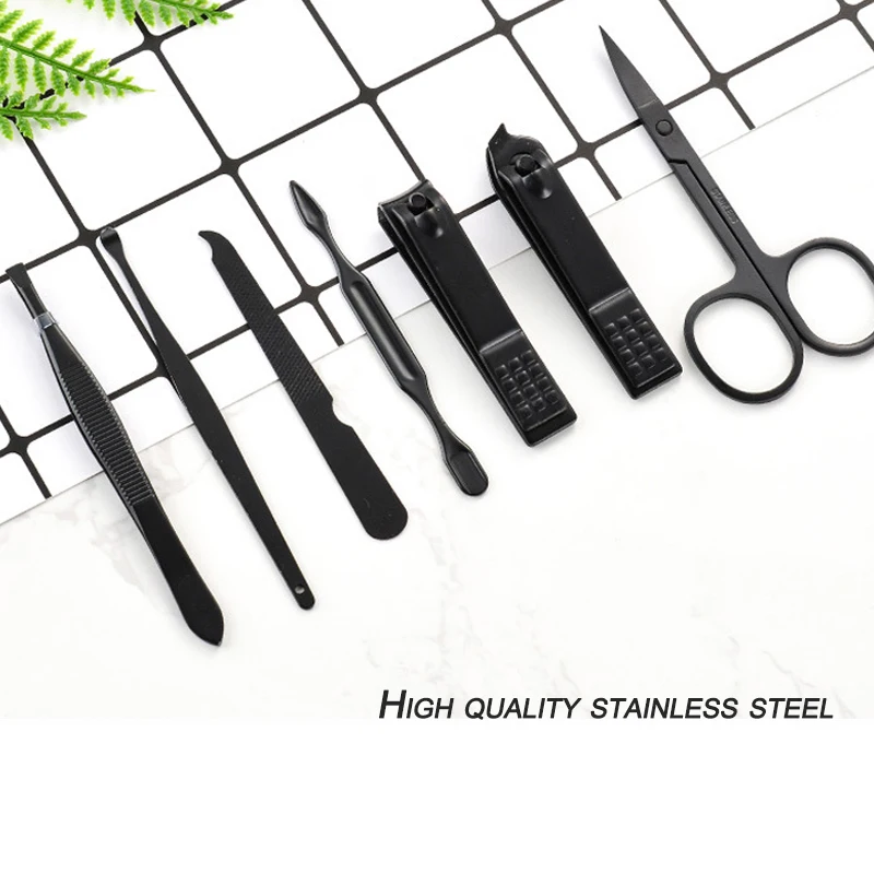 7 шт./компл. маникюрные машинки для ногтей набор педикюра портативная дорожная