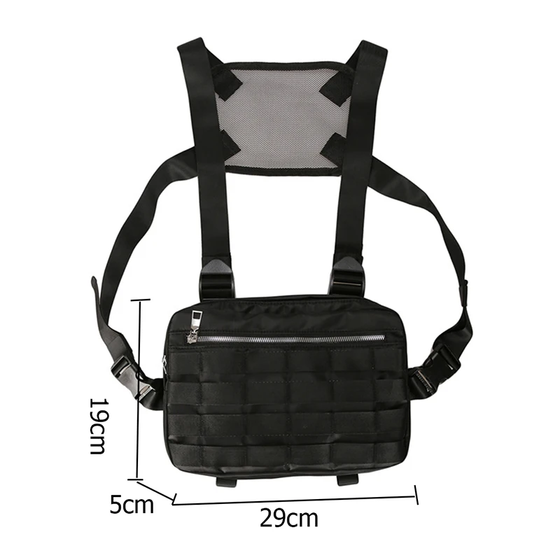 Мужская нагрудная Сумка-жилет водонепроницаемая тактильная уличная одежда в