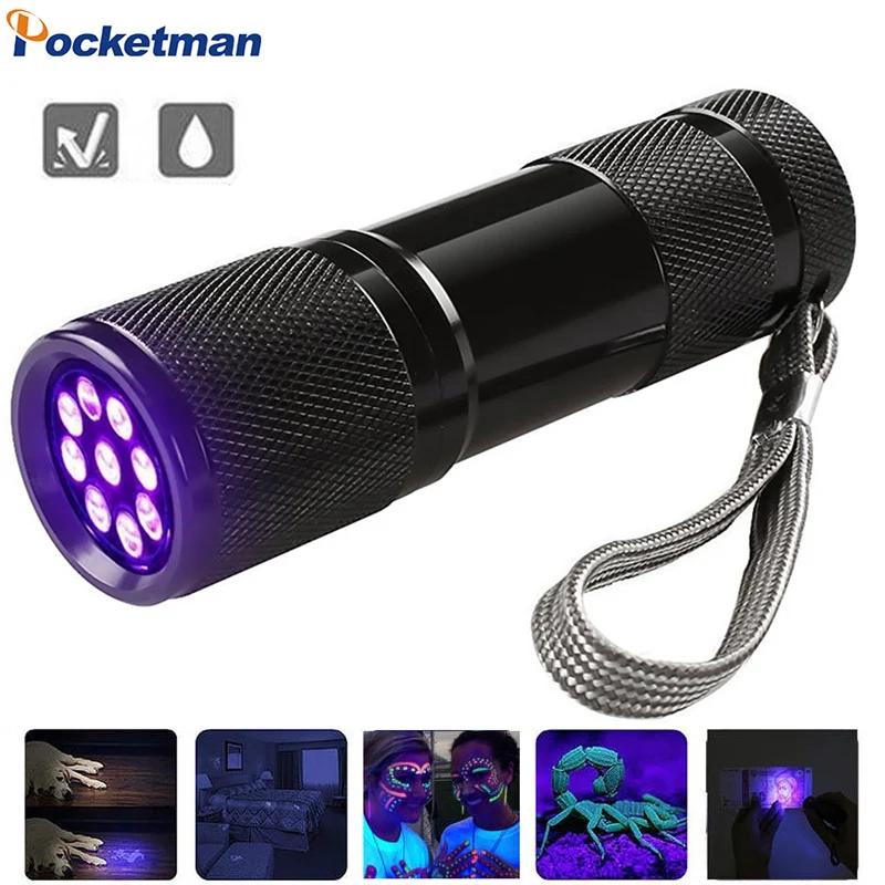 

Светодиодный Ультрафиолетовый фонарь, миниатюсветильник ный Ультрафиолетовый фонарь для обнаружения пятен мочи животных, охоты на скорпи...