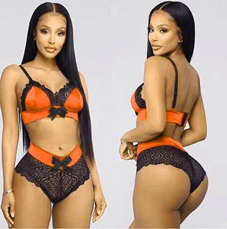 Комплект женского нижнего белья кружевной пуш ап 5 цветов размеры s xl|Брюки| |