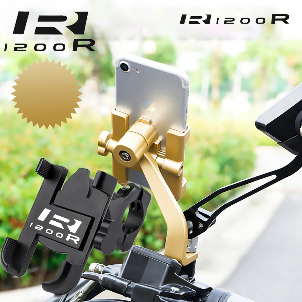 Алюминиевый держатель для телефона на руль мотоцикла BMW R1200R R 1200R 1200 2006-2014 2013 2012 2011