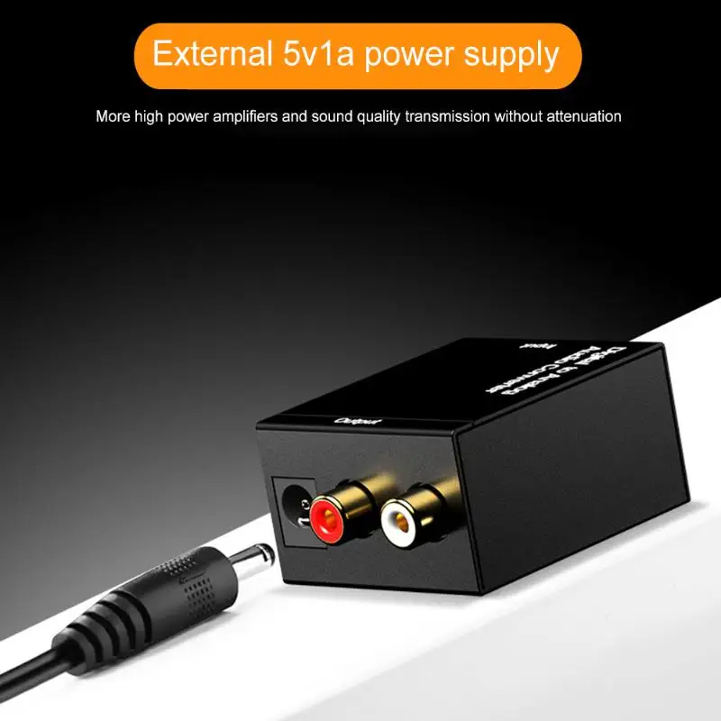 Цифровой оптический SPDIF Toslink коаксиальный сигнал в аналоговый преобразователь