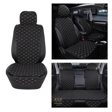 Car Seat Cover Protector Front Rear Back Seat Cushion Pad Mat with Backrest for Auto Automotive Interior Truck Suv or Van