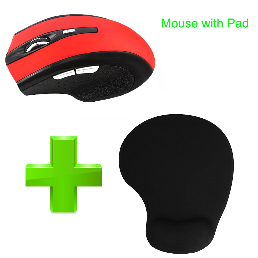 Red Mice And pad CHYI Бесшумная Bluetooth мышь беспроводная перезаряжаемая эргономичная компьютерная мышь 1600 dpi оптическая 6D Mause с подставкой для запястья комплект коврика для мыши - Цвет: Red Mice And pad