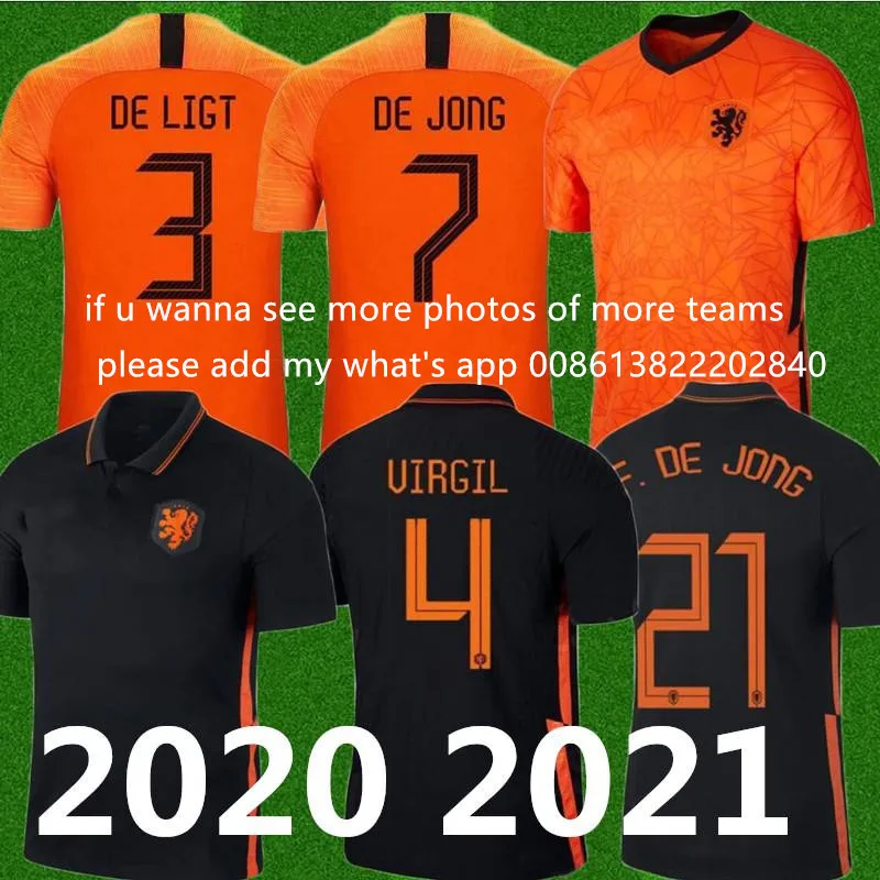 

Netherlands men's games version of the football fan version t shirt 20 21 persie kids male kit
