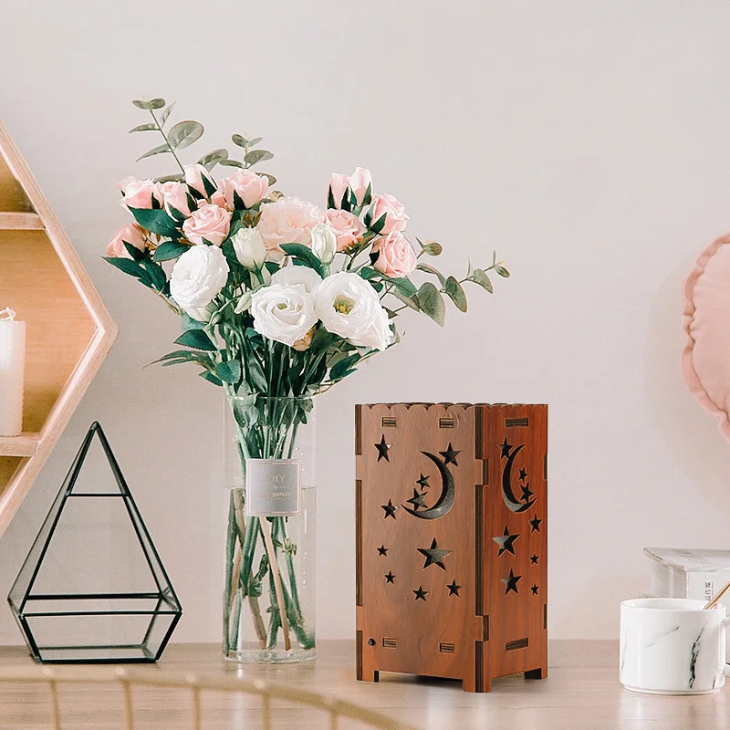 Новая красочная Луна и звезда атмосферная проекционная лампа зарядка через USB