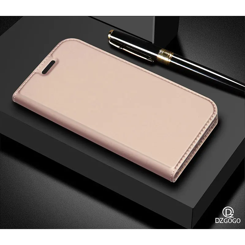 Роскошный кожаный чехол-книжка для IPhone X XS Max 7 8 6S Plus SE, чехол-книжка для Apple IPhone XR XS 11 Pro Max, чехол Hoesje, сумка - Цвет: Rose Gold