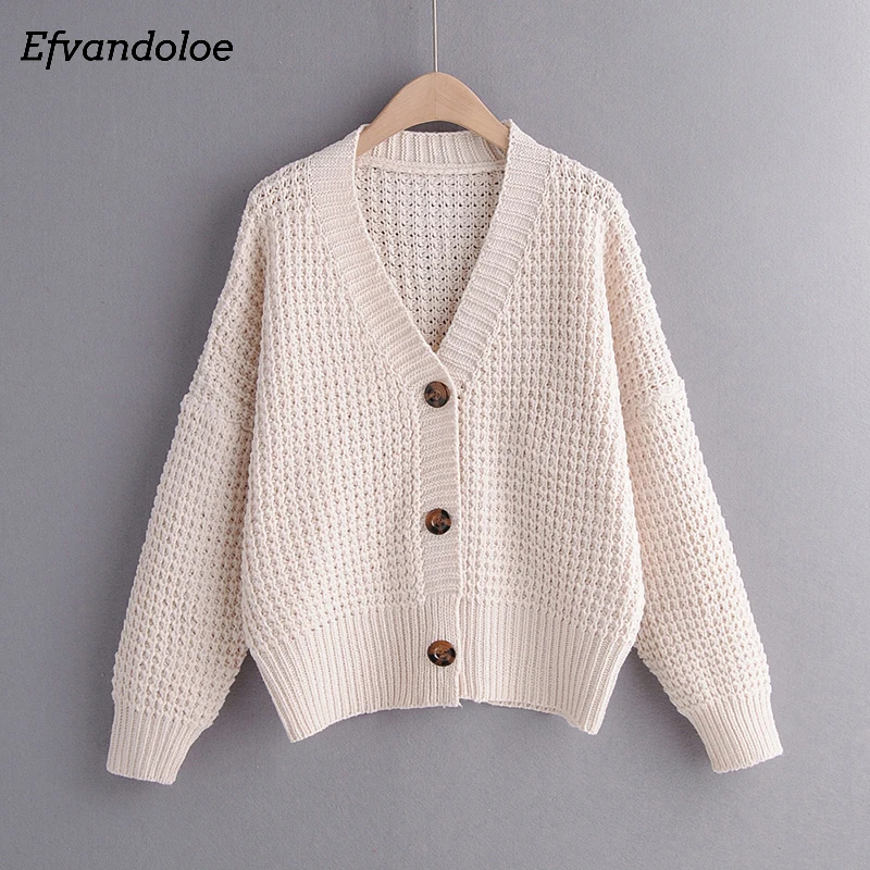 Efvandoloe, осенний кардиган, свитер, женская зимняя одежда, Kardigan, вязаный, осень, свитера