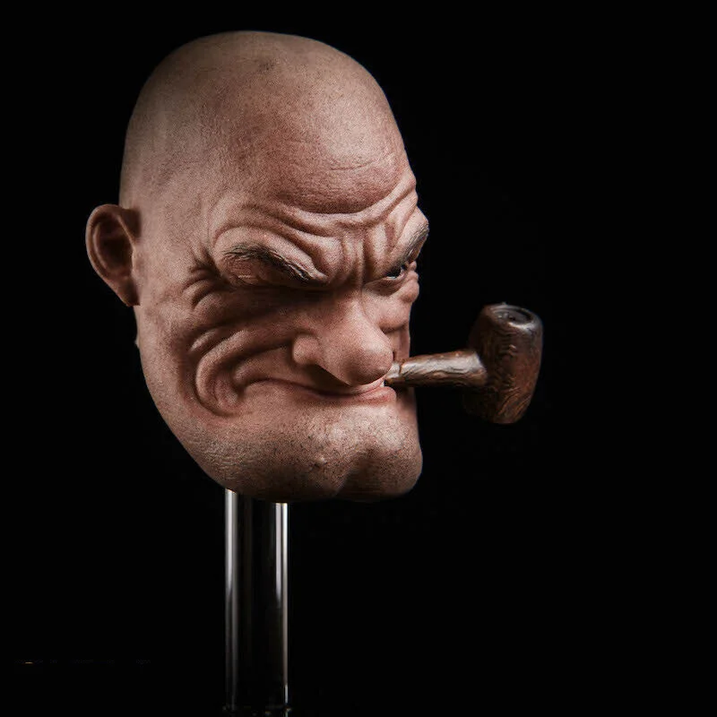 

1/6 Male figure avatar carving for 12 inch muscle male action figure body