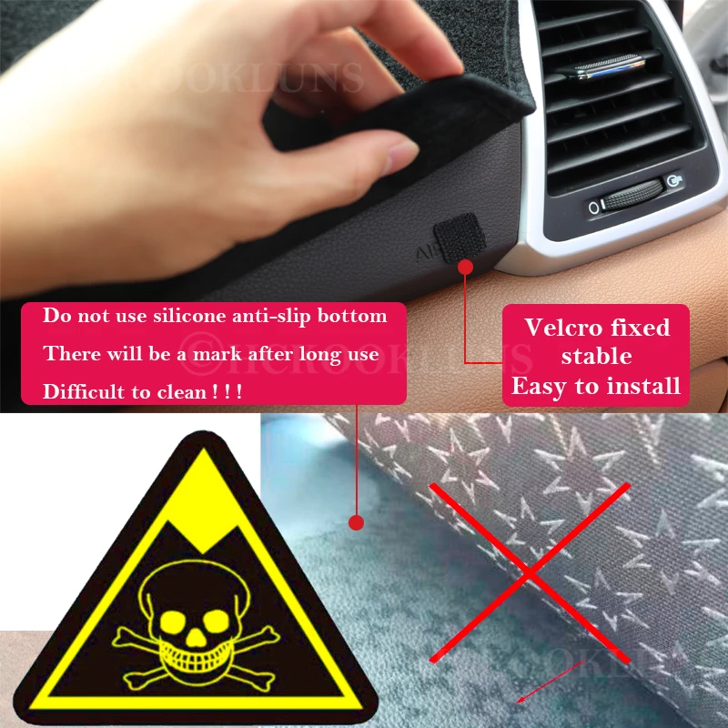 

Dashboard Cover Protective Pad for Skoda Fabia 2 5j 2007~2014 Car Accessories Dash Board Sunshade Carpet 2010 2011 2012 2013