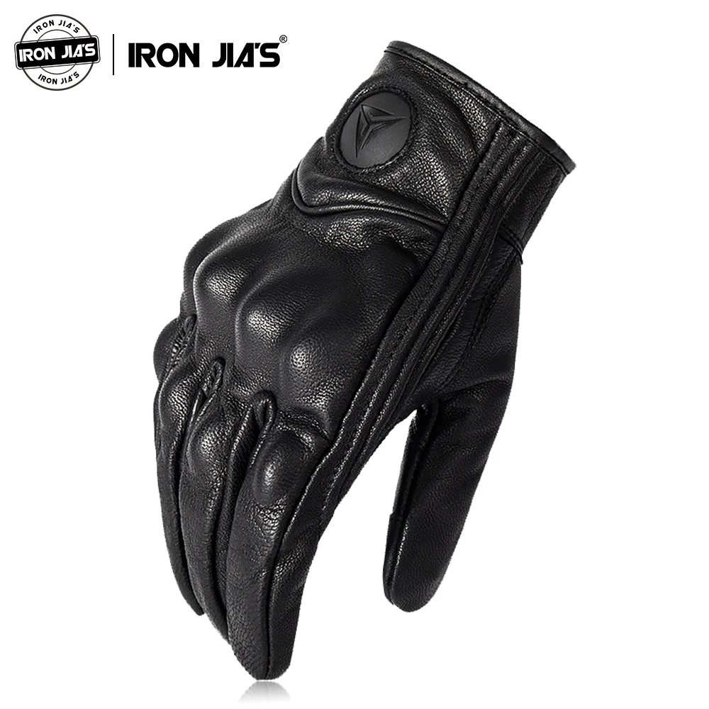 Перчатки для мотоциклистов из натуральной кожи IRON JIA'S водонепроницаемые