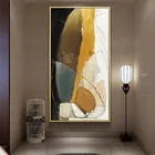 Желтый абстрактный постер на холсте с геометрическим рисунком, Современная художественная картина, Минималистичная картина, декор для гостиной, коридора