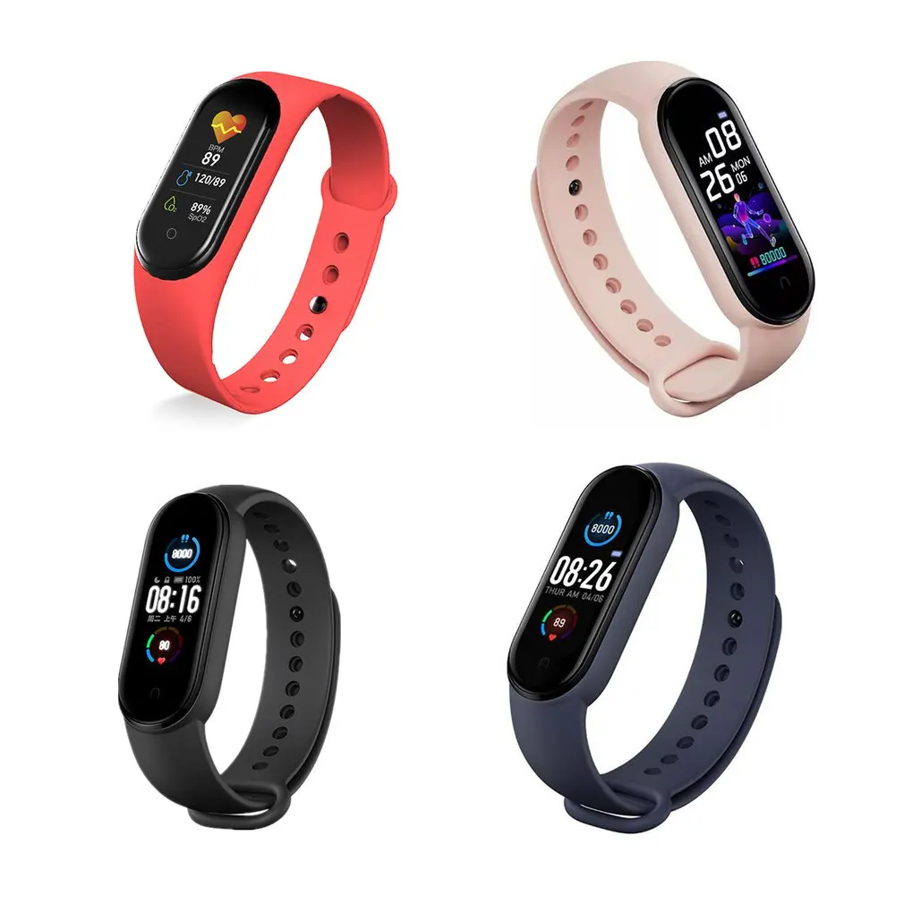

Smart Fitness Bracelet Band With Measuring Pulse Meter Sport Activity Tracker Men Women Watch Wristband