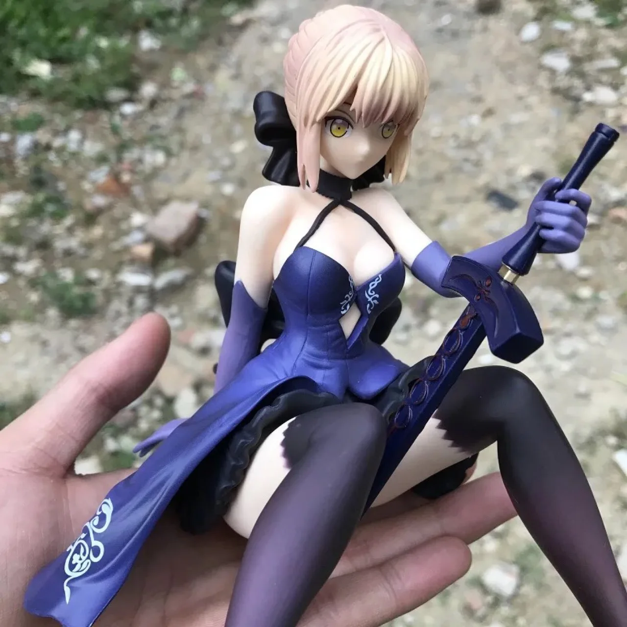 Новейшее черное платье саблей Fate Stay Night Ver. Экшн фигурка из ПВХ аниме модель