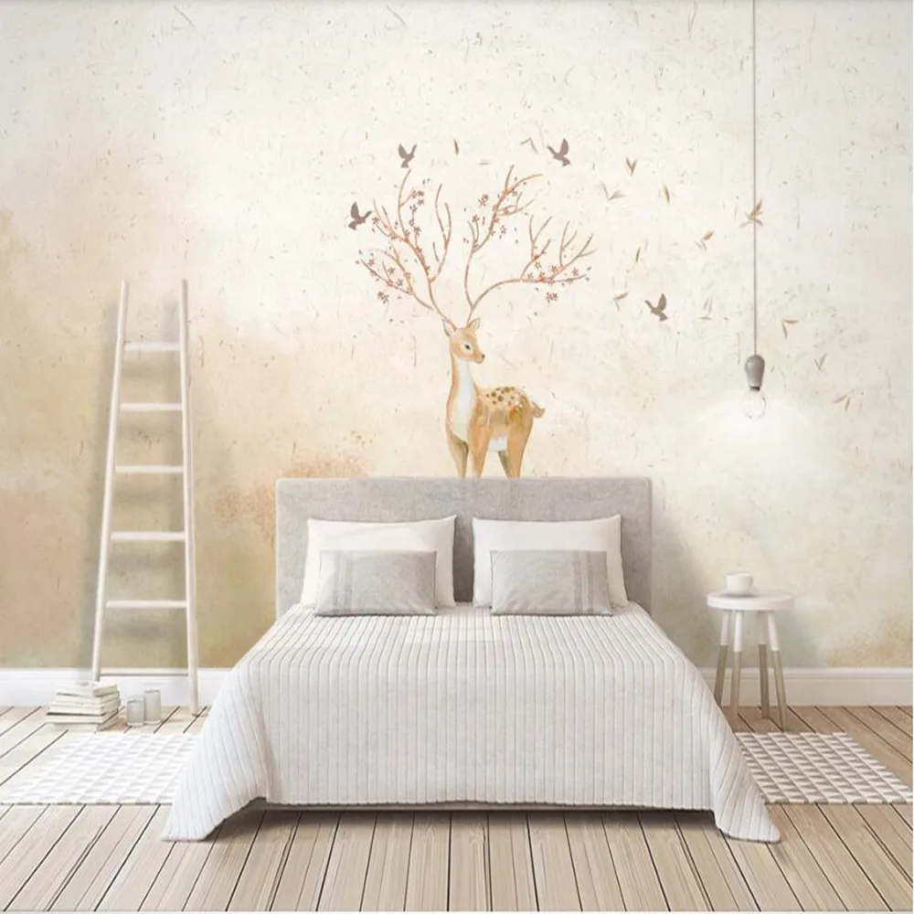 Большие настенные 3D обои Milofi на заказ простые элегантные ручная роспись акварель