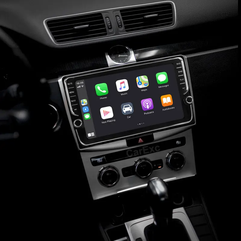 CarExc Автомагнитола Android 9,0 автомобильный Muiltmedia плеер для VW/Volkswagen/Magotan/CC/Passat B6 B7 головное устройство встроенный CarPlay с gps-навигацией без DVD