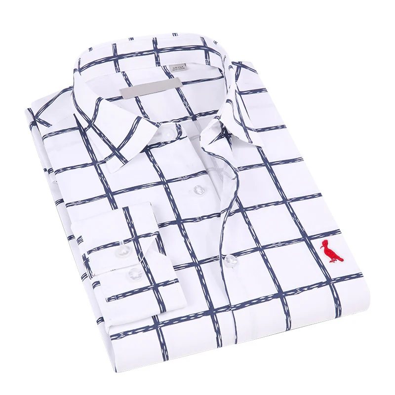 2021 Reserved  Aramy Camisa 2021 New Men Shirt Brand Casual Men's Shirt Long Sleeve Plaid Shirt Men High Quality Men Shirts